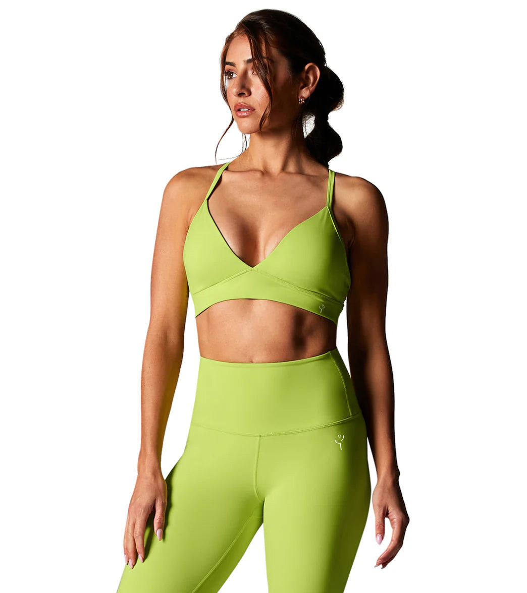 Mellifluous Light Green Sports Bra