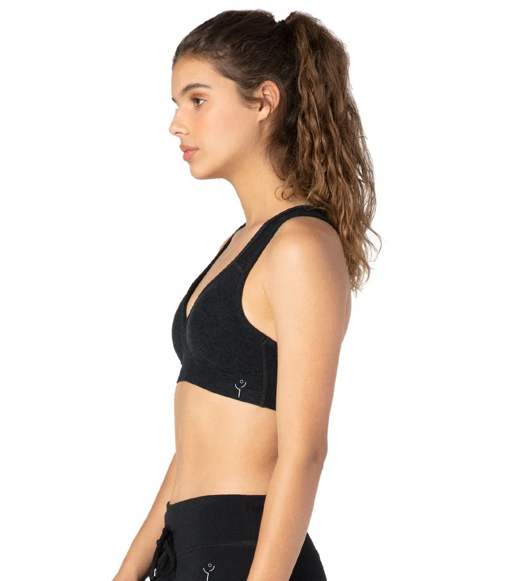 Ephemeral Black Sports Bra