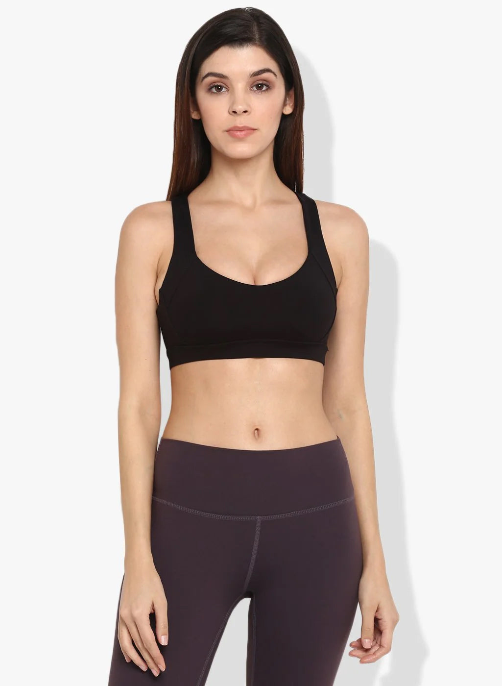 Coral Black Top