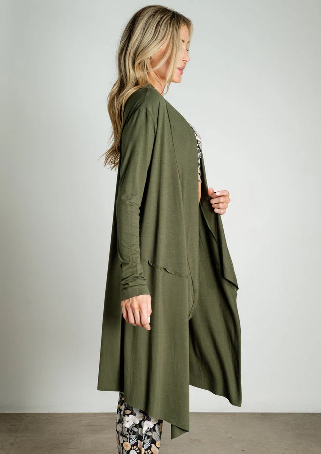 Bounty Olive Cardigan
