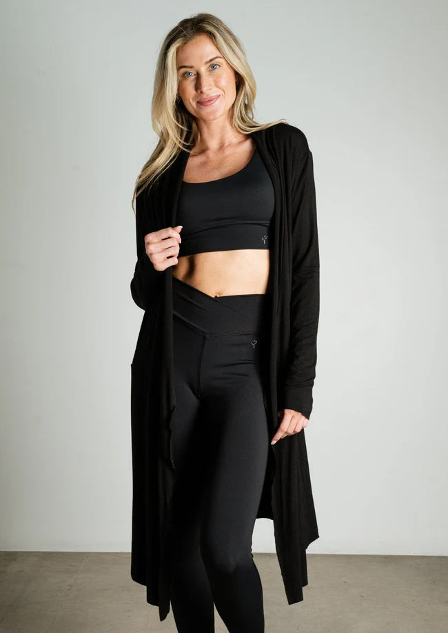 Organic Black Cardigan
