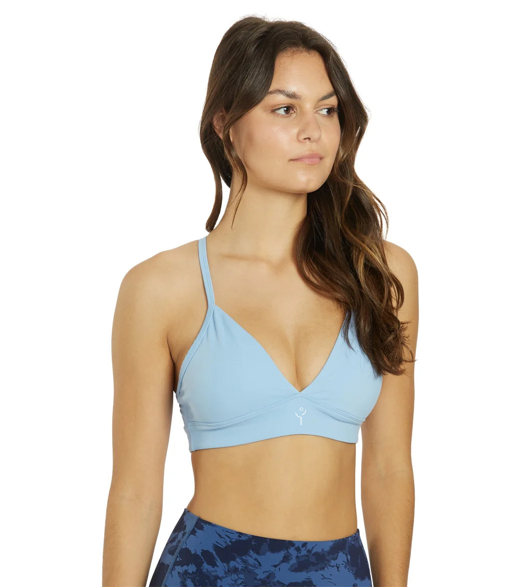Ephemeral Baby Blue Sports Bra