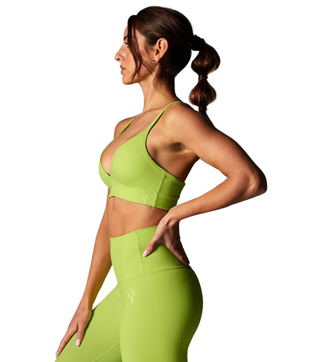 Mellifluous Light Green Sports Bra