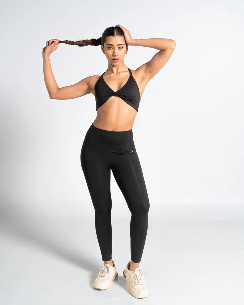 Greenery Black Top