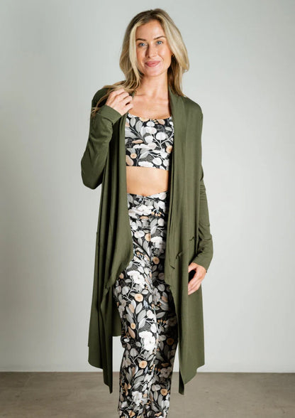 Bounty Olive Cardigan